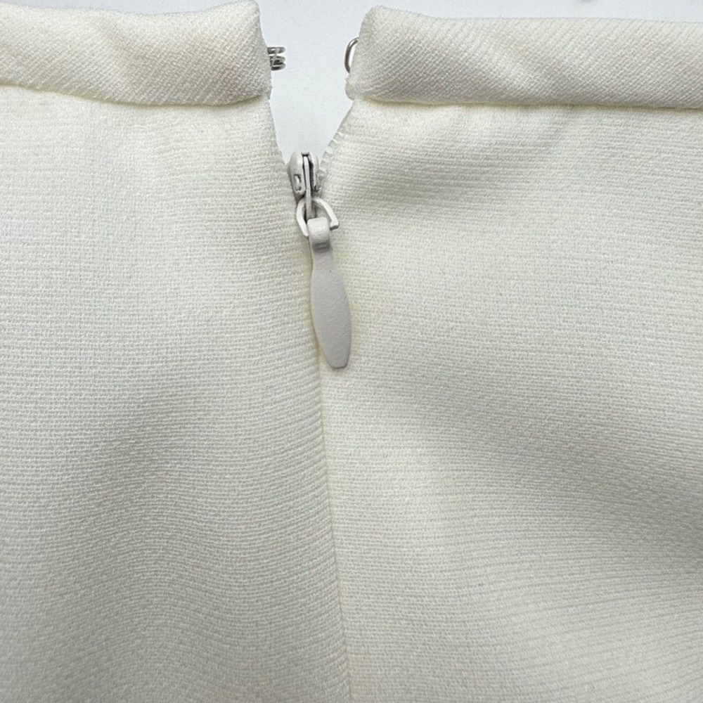 Tahari Arthur S Levine 2 Pc Skirt Suit Ivory Pearl Beaded NWT Womens 12 - Picture 6 of 16